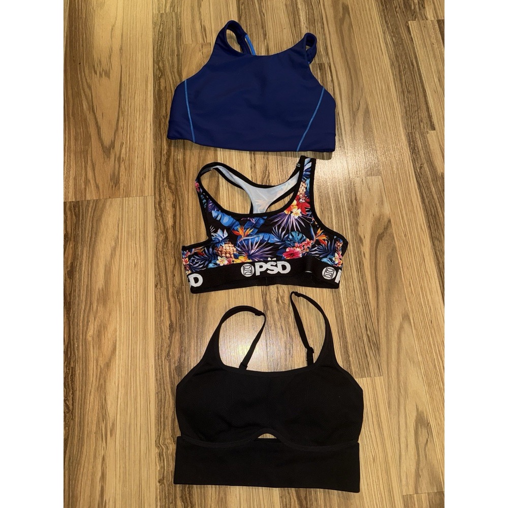 Athleta Flex Spacer Offline Aerie PSD Pineapple Floral Sports Bra Lot Sz S Small